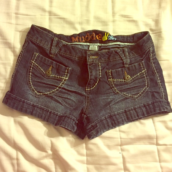Dark blue almost black jean shorts