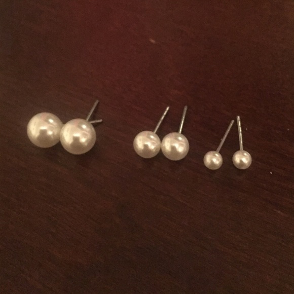 Faux Pearl Earrings