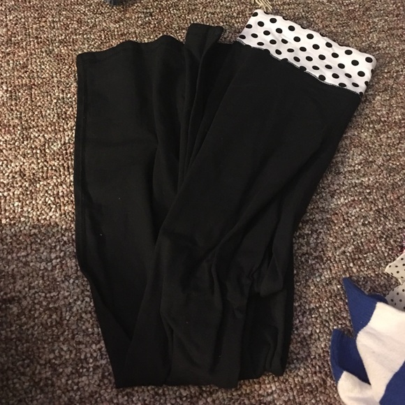 Polka dot yoga pants
