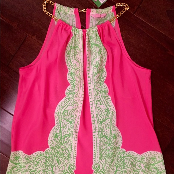 Lilly Pulitzer - riviera top - large in hotty pink