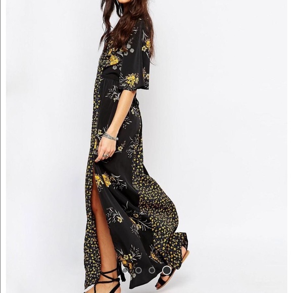 TopShop band of gypsies floral maxi dress - Picture 3 of 4