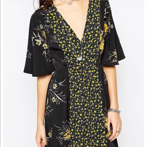 TopShop band of gypsies floral maxi dress - Picture 4 of 4