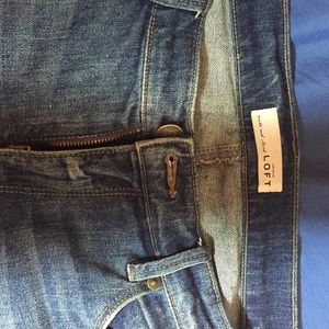 Loft cropped boyfriend jeans