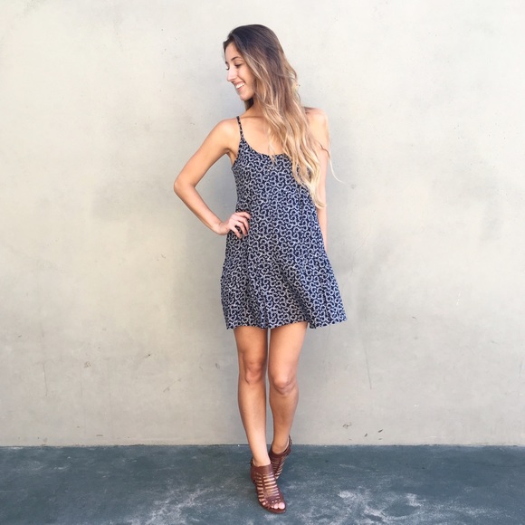 LAST ITEM | new | navy floral tank dress - Picture 4 of 4