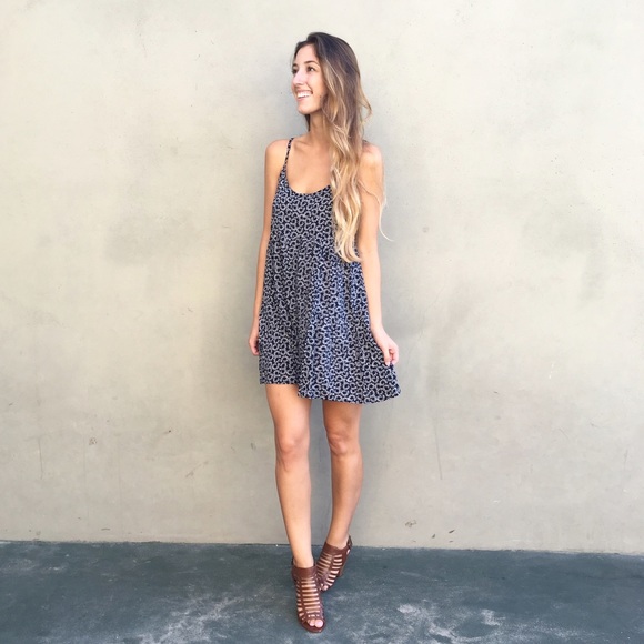 LAST ITEM | new | navy floral tank dress - Picture 3 of 4