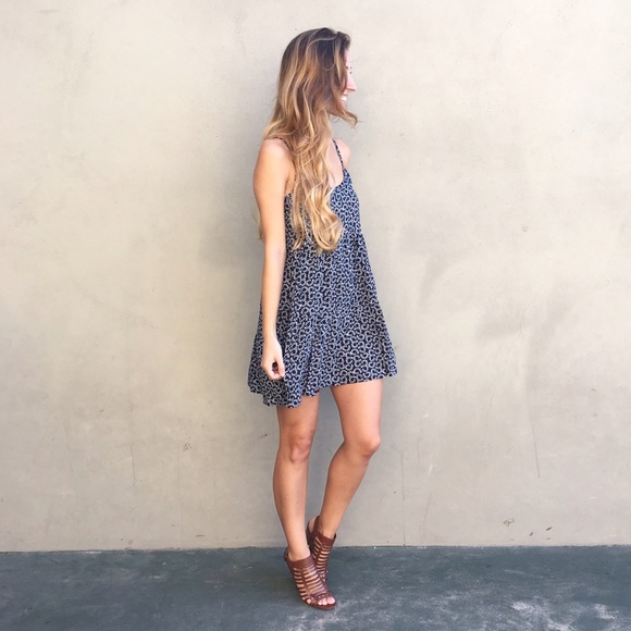 LAST ITEM | new | navy floral tank dress - Picture 2 of 4