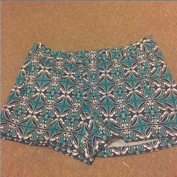 Blue and white shorts