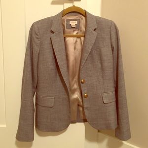Jcrew grey schoolboy blazer