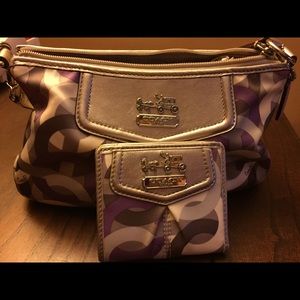 🚨🚨🚨coach purse with matching wallet