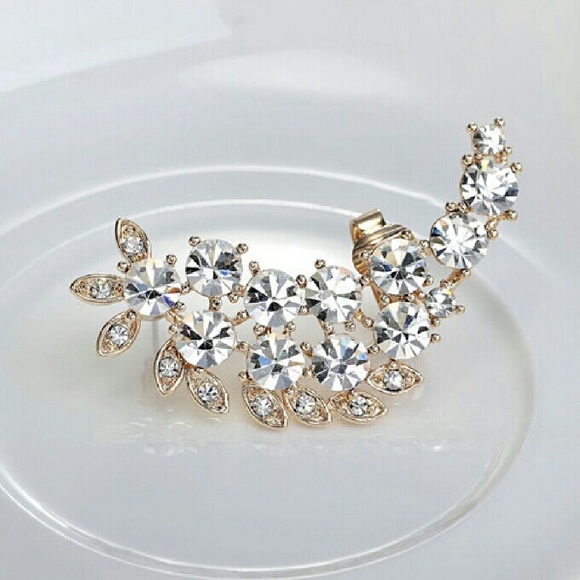 Left Ear Crystal Cuff