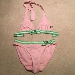 Juicy Couture pink and green swimsuit
