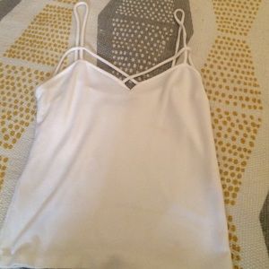 White cross cross top Brandy