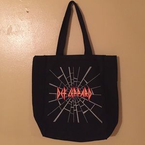 NWOT Def Leppard Canvas Bag
