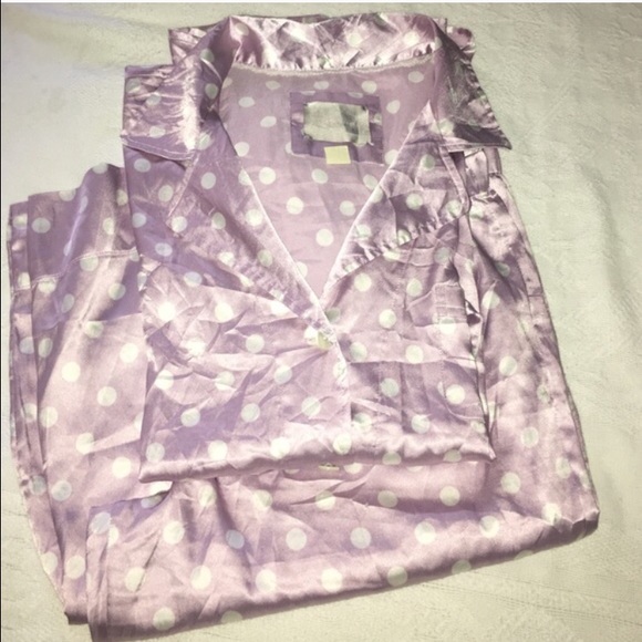 Victoria's Secret Silky Satin Pajamas Size Large