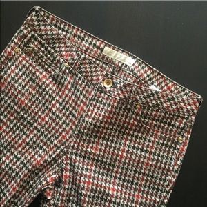Zara Pants - Zara Red & Black Houndstooth Stretchy Skinny Pants Zara Pants - Zara Red & Black Houndstooth Stretchy Skinny Pants