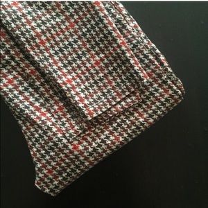 Zara Pants - Zara Red & Black Houndstooth Stretchy Skinny Pants Zara Pants - Zara Red & Black Houndstooth Stretchy Skinny Pants