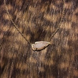 Kasey in iridescent druzy- matte gold