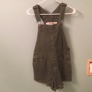 Olive green overalls