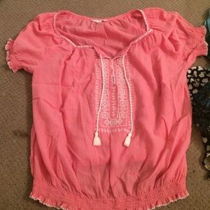 American eagle pink top
