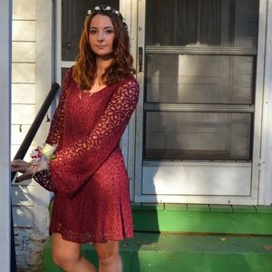 Maroon Altar'd State Dress