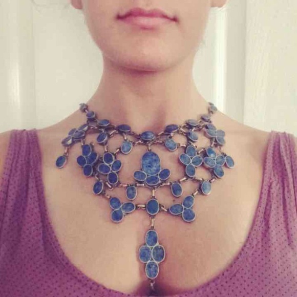 Free People Blue Sodalite Necklace - Picture 3 of 4