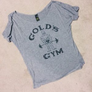 Golds gym off the shoulder lose top