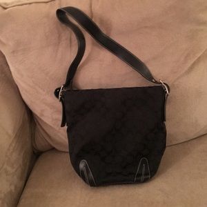COACH black bucket purse
