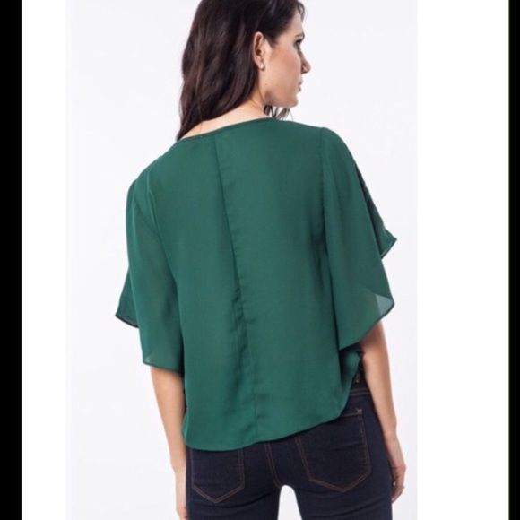 Glitz and Glam Top Sequined Chevron Striped Top - Picture 3 of 3