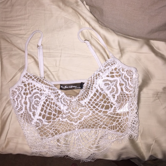 White bat your lashes bralette