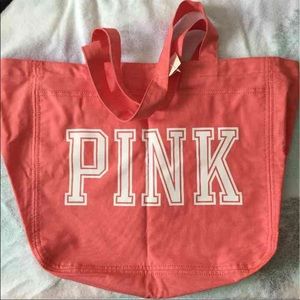 PINK Zipper Tote Bag
