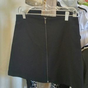 Mango black skate skirt
