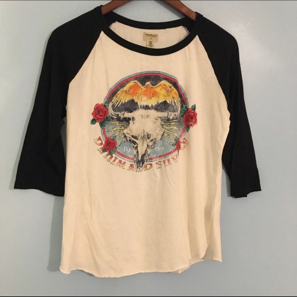Tops - Printed Baseball Style Tee