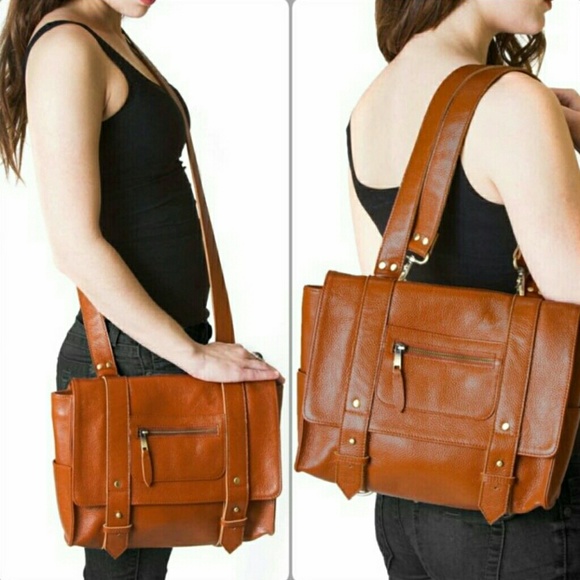 VERE VERTE MIDI LEATHER convertible backpack - Picture 8 of 8