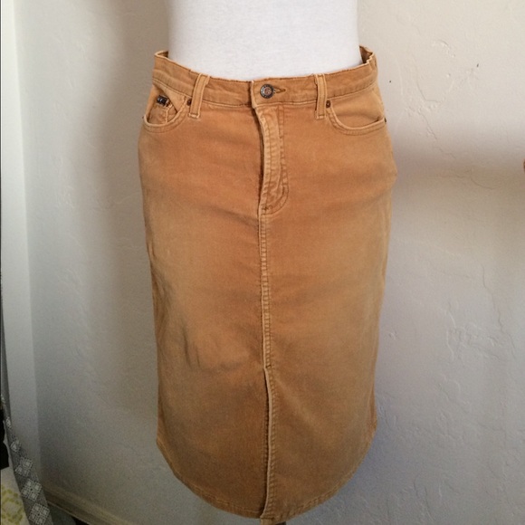 Angel Brand Tan Corduroy Skirt