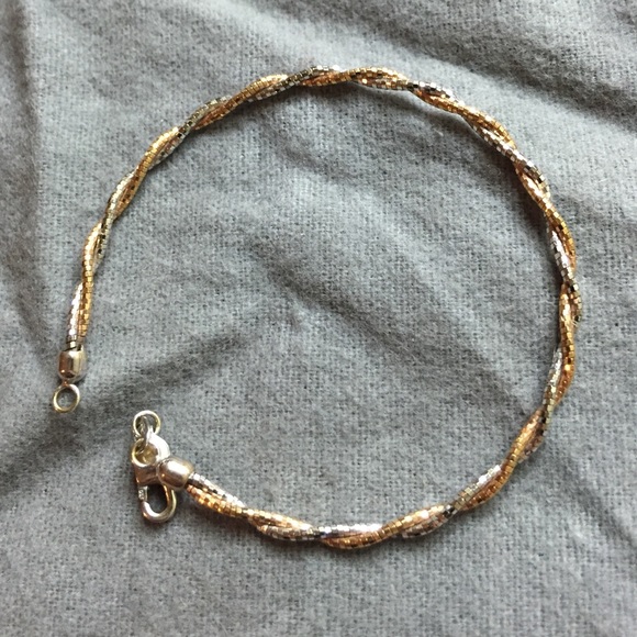 18K two tone gold bracelet