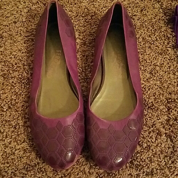 Vintage Ferragamo flats.