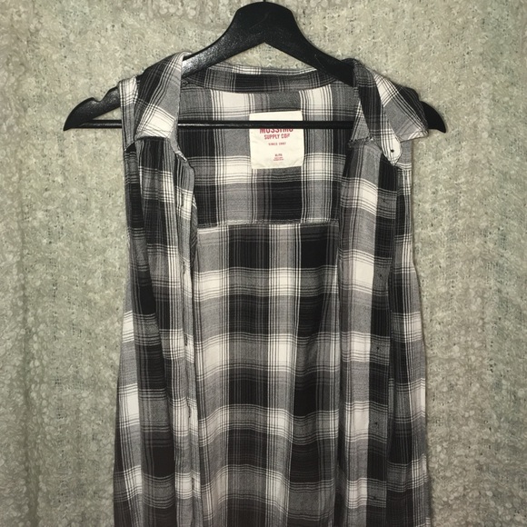 Plaid vest/flannel