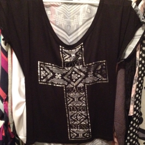 Hi low sheer back top.