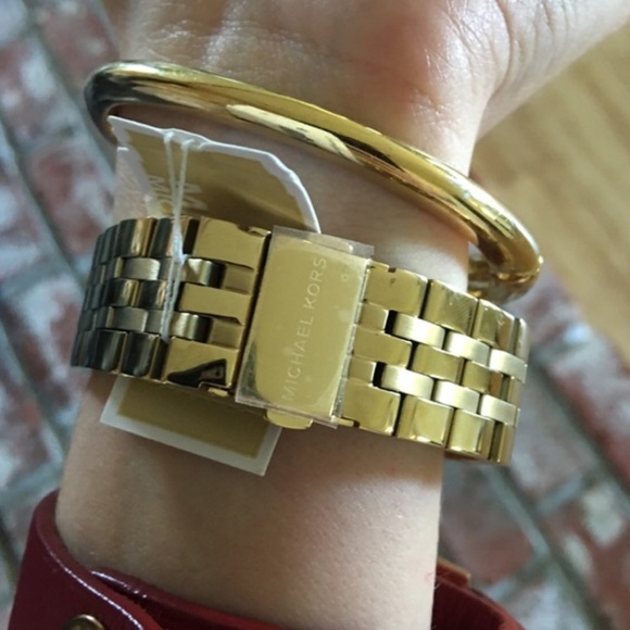 Michael Kors gold crystal chronograph watch - Picture 3 of 4