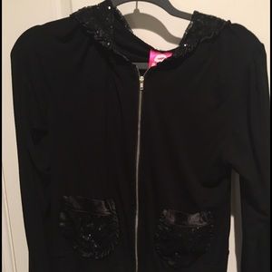 Black with sequence hoodie