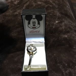 Brand-new Mickey watch silver with gold trim