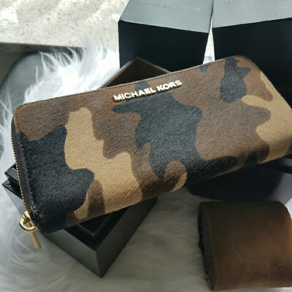 Michael Kors Handbags - Camo calf hair MK wallet