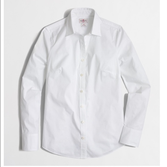 J.Crew Classic White Button Down