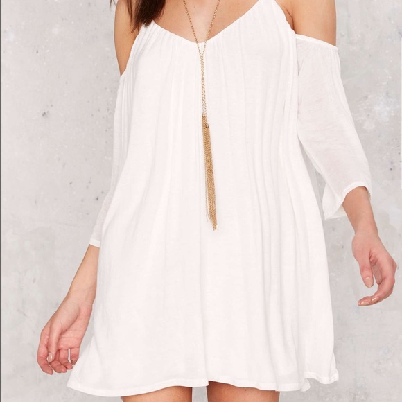 Tessa Cold shoulder mini dress from nasty gal