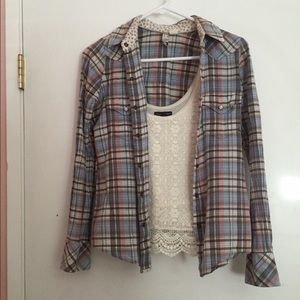 Pretty Pastel Plaid Long Sleeve