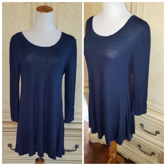 🇮🇹SALE🇮🇹 Navy long sleeve tunic - Picture 3 of 3