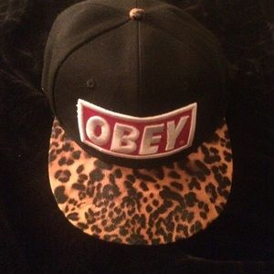 NEW obey flat brim snapback