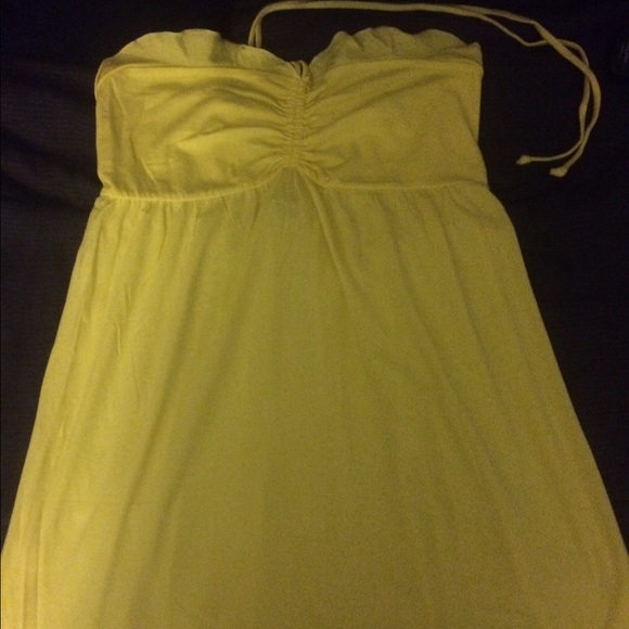 PINK: Yellow Romper-Beach Pull-Over, size Large.