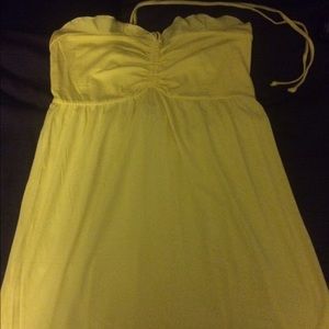 PINK: Yellow Romper-Beach Pull-Over, size Large.