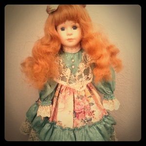 Victorian/floral style porcelain doll